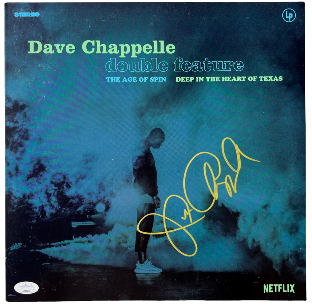 Comedian Dave Chappelle Signed Netflix Vinyl Record Album The Age Of Comedian Dave Chappelle Signed Netflix Vinyl Record Album The Age Of