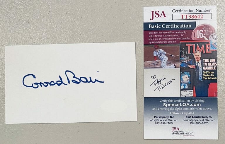 CONRAD BAIN SIGNED AUTOGRAPHED 3×5 CARD JSA CERTIFIED DIFF’RENT STROKES
 COLLECTIBLE MEMORABILIA