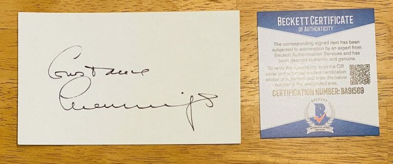 CONSTANCE CUMMINGS SIGNED AUTOGRAPHED 3×5 CARD BAS BECKETT CERT BLITHE SPIRIT
 COLLECTIBLE MEMORABILIA