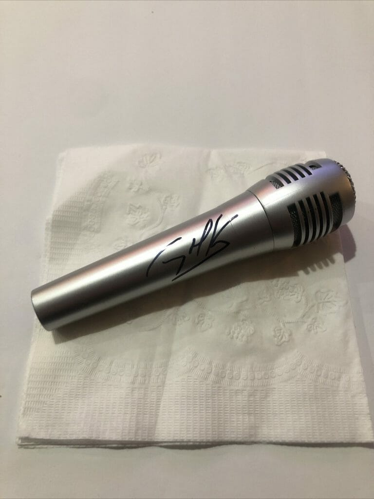CORY MARKS COUNTRY ROCK SIGNED AUTOGRAPH MICROPHONE ACOA OUTLWAS & OUTSIDERS COLLECTIBLE MEMORABILIA