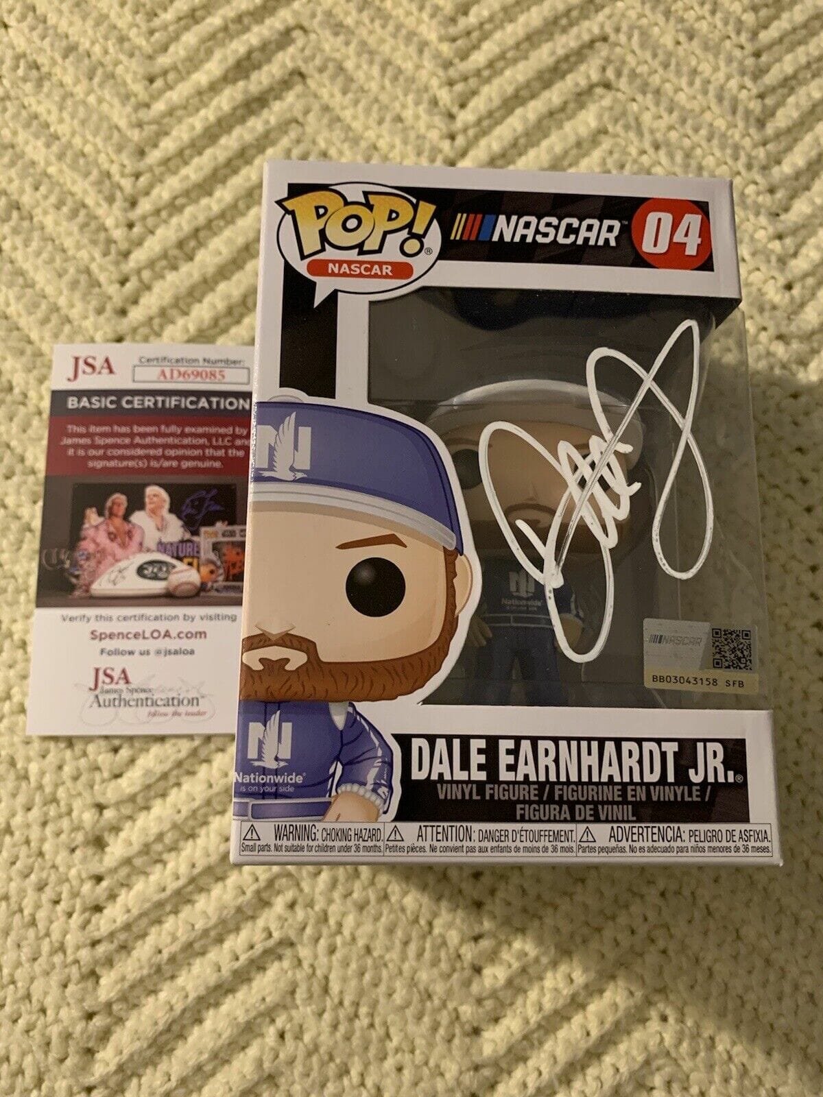 Dale Earnhardt Jr Signed Funko Pop 04 JSA Authentication COA Nascar Nationwide
Opens in a new window or tab