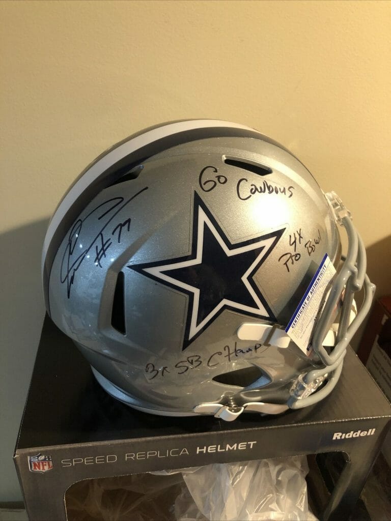 DALLAS COWBOYS- ERIK WILLIAMS SIGNED AUTOGRAPH REP FULL SIZE HELMET PSA COA RARE COLLECTIBLE MEMORABILIA