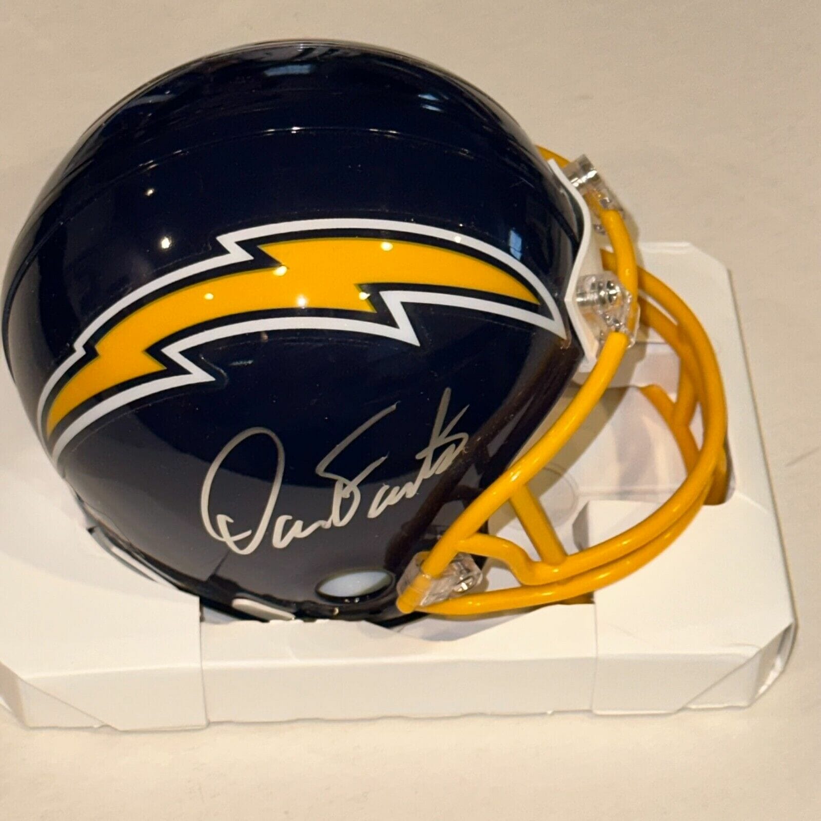 Dan Fouts Autographed Signed San Diego Chargers Riddell Flash Mini Helmet -  Beckett Authentication Services (BAS)