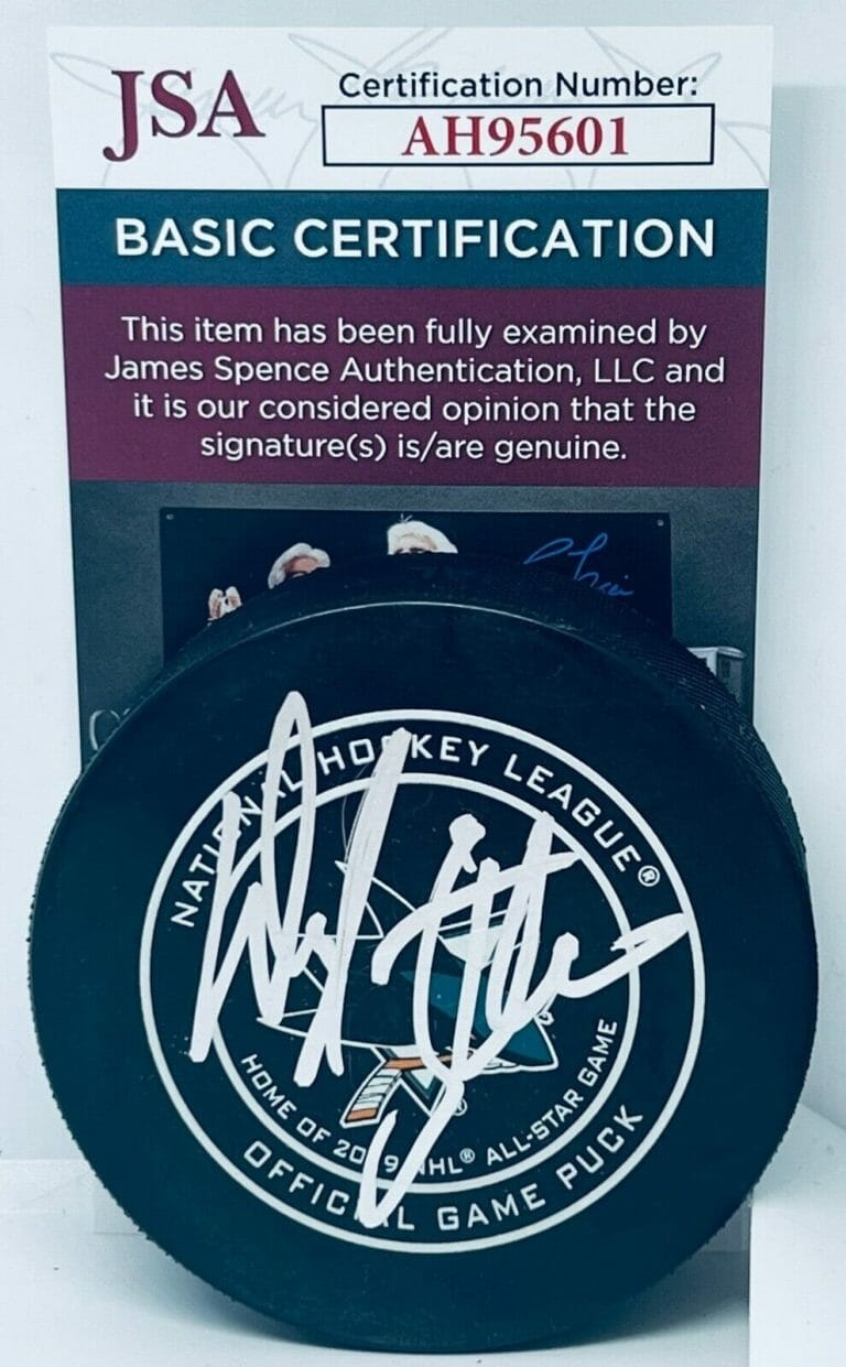 DARRYL SUTTER SIGNED SAN JOSE SHARKS OFFICIAL GAME PUCK AUTOGRAPHED JSA COLLECTIBLE MEMORABILIA