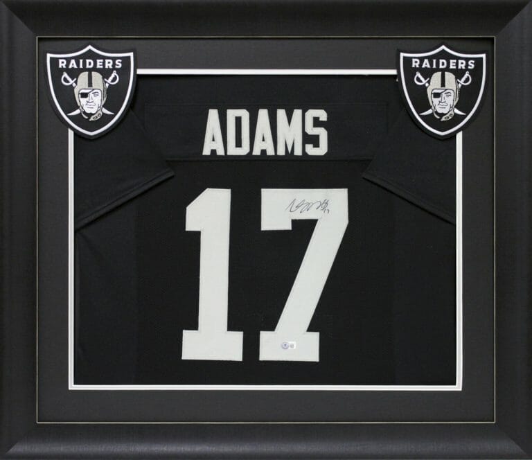 DAVANTE ADAMS AUTHENTIC SIGNED BLACK PRO STYLE FRAMED JERSEY BAS WITNESSED COLLECTIBLE MEMORABILIA