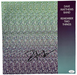 DAVE MATTHEWS SIGNED REMEMBER TWO THINGS DMB VINYL ALBUM BAND CRASH AUTO LP JSA COLLECTIBLE MEMORABILIA