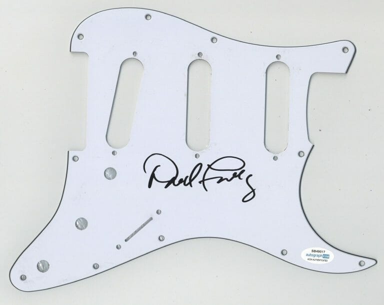 DAVID FREIBERG JEFFERSON AIRPLANE STARSHIP SIGNED AUTOGRAPH STRAT PICKGUARD ACOA COLLECTIBLE MEMORABILIA