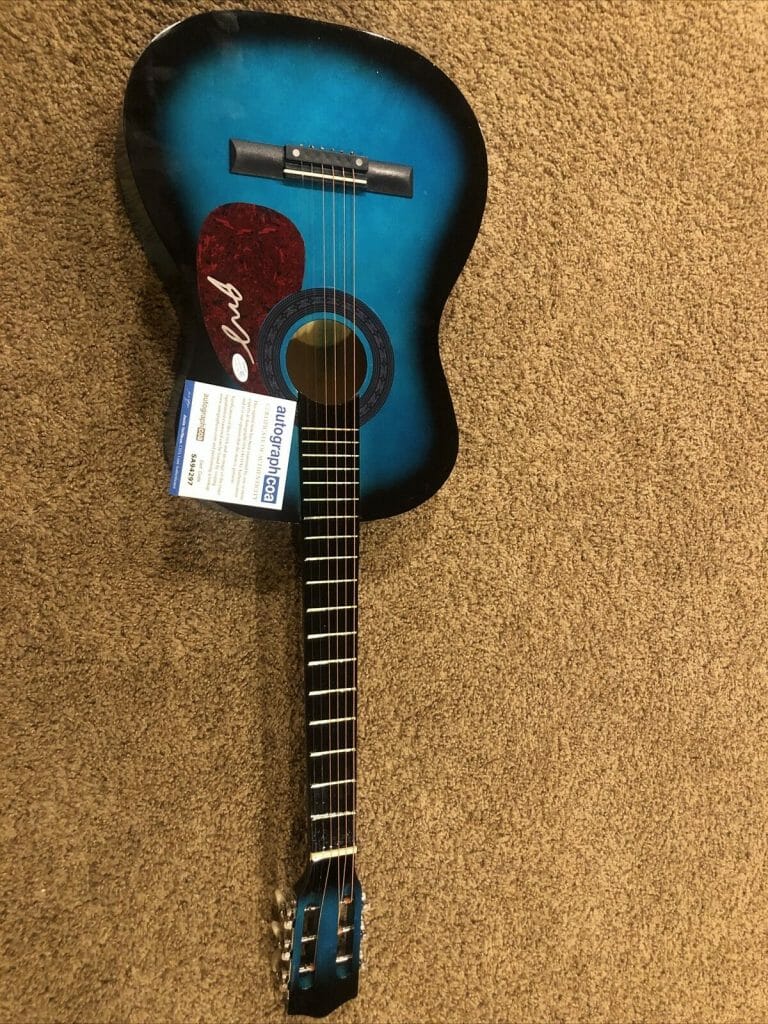 DAVID LOWERY CRACKER SIGNED AUTOGRAPH 38” ACOUSTIC GUITAR ACOA ROCK COLLECTIBLE MEMORABILIA