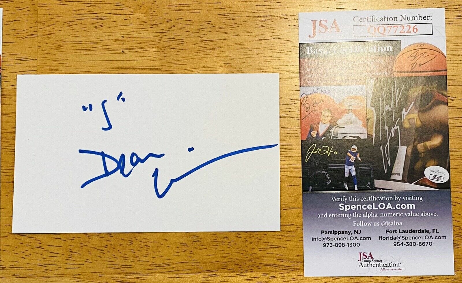 Dean Cain Signed Autographed 3x5 Card JSA Certified Superman Lois & Clark
Opens in a new window or tab