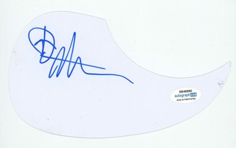 DEVON ALLMAN SIGNED AUTOGRAPH ACOUSTIC GUITAR PICKGUARD ACOA BLUES ROCK COLLECTIBLE MEMORABILIA