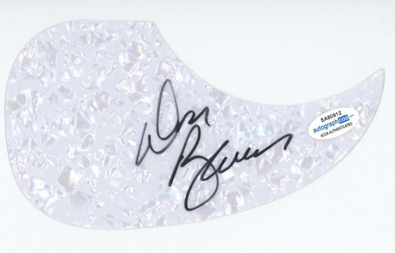 DON BARNES 38 SPECIAL SIGNED AUTOGRAPH ACOUSTIC GUITAR PICKGUARD ACOA COA ROCK COLLECTIBLE MEMORABILIA