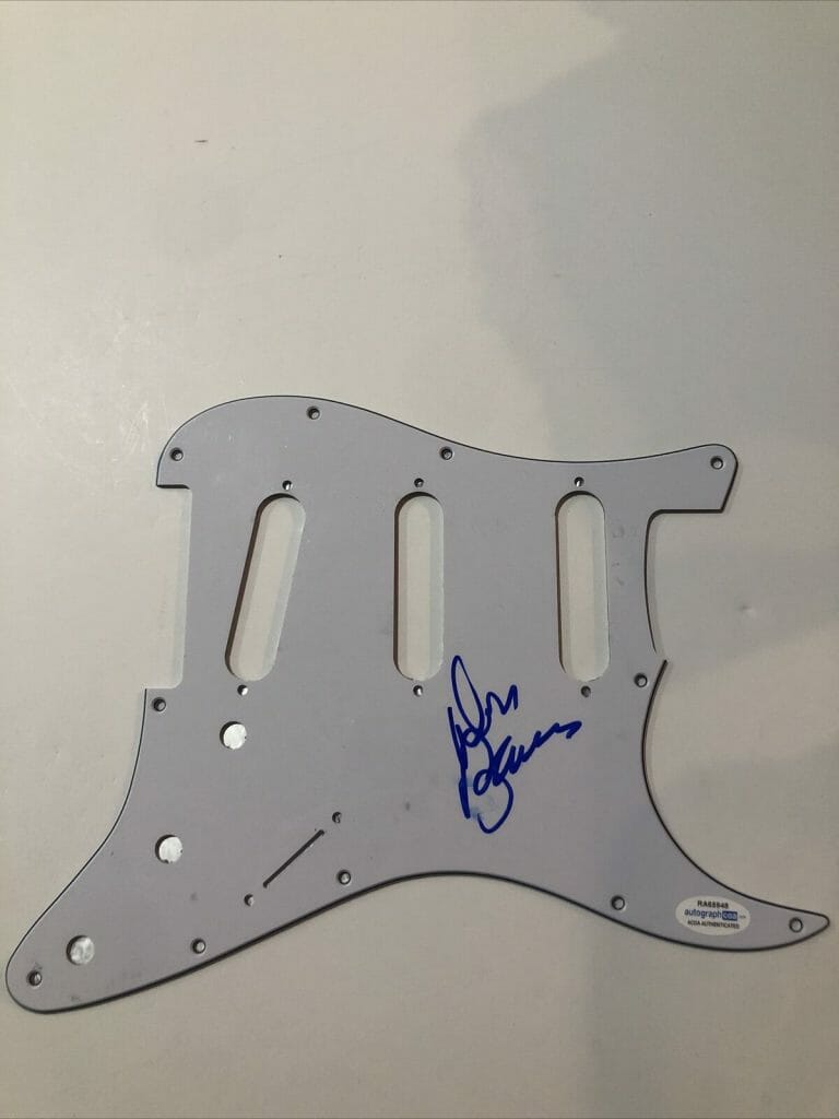 DON BARNES 38 SPECIAL SIGNED AUTOGRAPH STRAT ELECTRIC PICKGUARD ACOA COA COLLECTIBLE MEMORABILIA