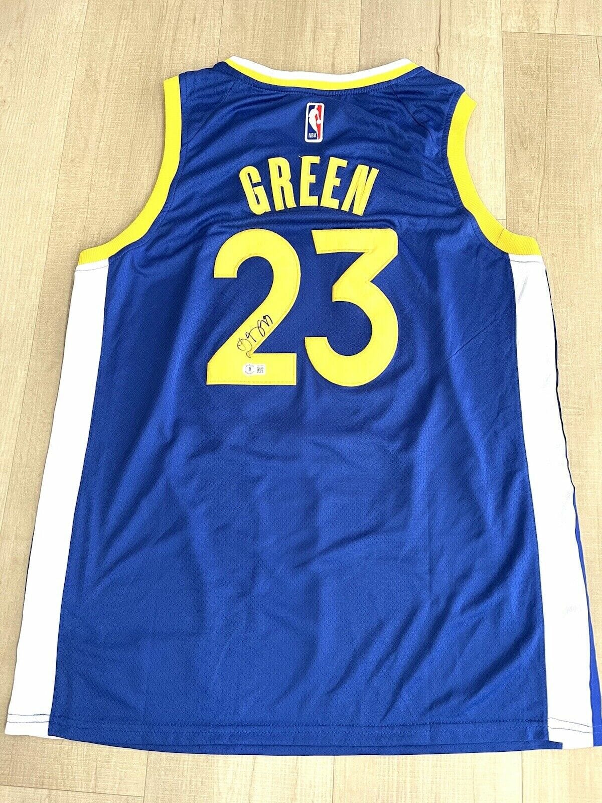 Draymond Green hand signed Golden State Warriors Jersey Beckett Cert BAS