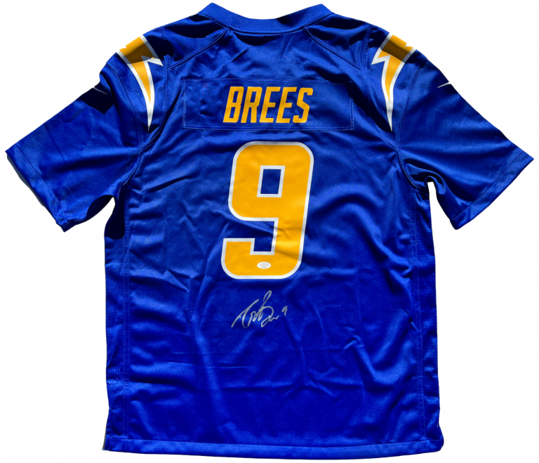 DREW BREES SIGNED AUTOGRAPHED SAN DIEGO CHARGERS NIKE FOOTBALL JERSEY SAINTS JSA COLLECTIBLE MEMORABILIA