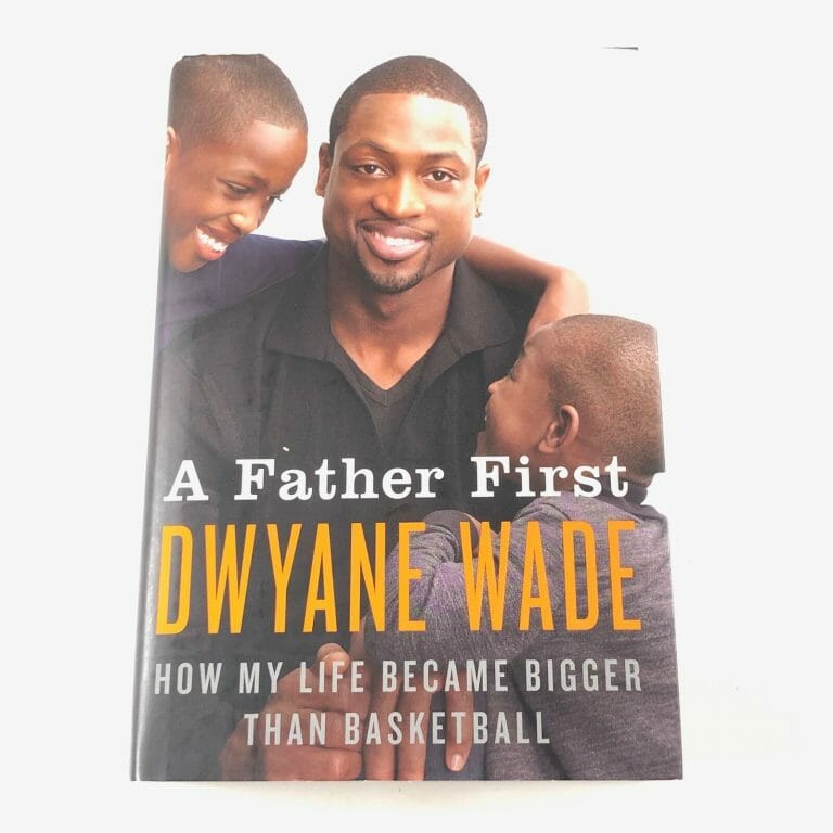 DWYANE WADE SIGNED BOOK PSA/DNA AUTOGRAPHED FATHER FIRST COLLECTIBLE MEMORABILIA