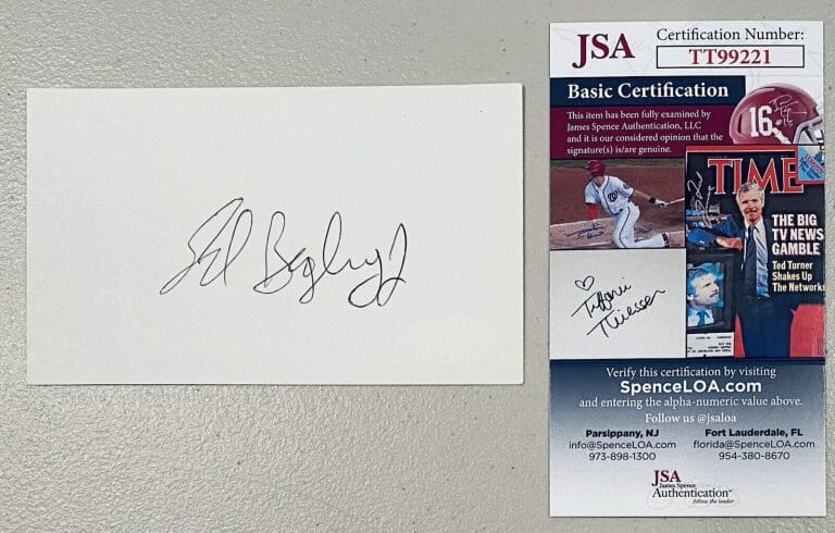 ED BEGLEY JR SIGNED AUTOGRAPHED 3×5 CARD JSA CERTIFIED ST ELSEWHERE
 COLLECTIBLE MEMORABILIA