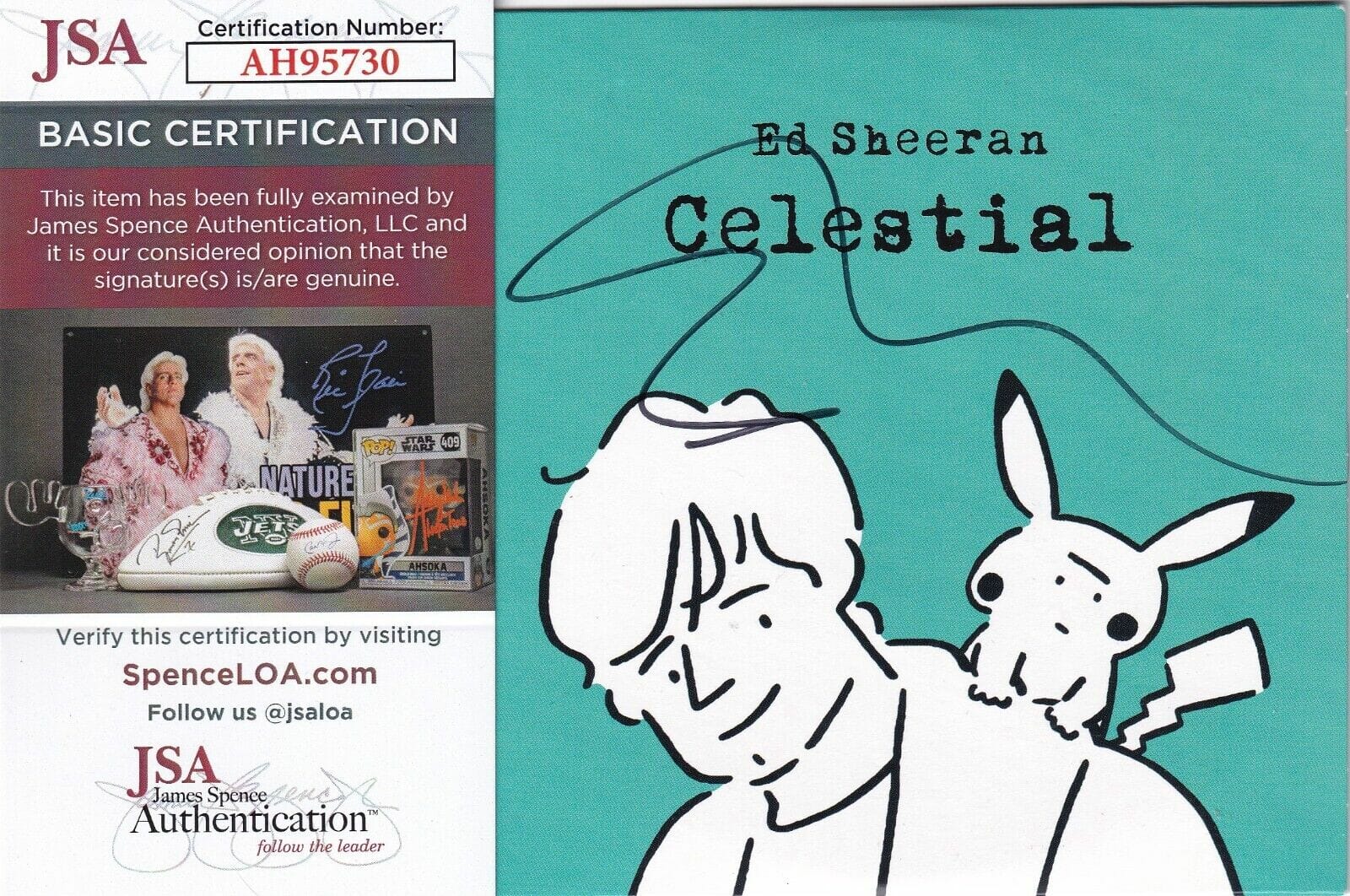 直筆サイン入り『Celestial』Ed Sheeran CD 直筆サインCD Ed Sheeran 『Celestial』エド・シーラン ポケモン