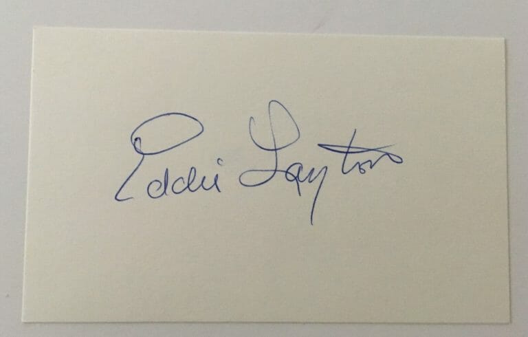EDDIE LAYTON SIGNED AUTOGRAPHED 3×5 CARD PSA CERTIFIED YANKEES 2 NO CARD
 COLLECTIBLE MEMORABILIA