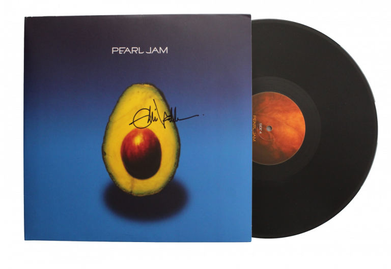 EDDIE VEDDER SIGNED AUTOGRAPH ALBUM VINYL RECORD – ROCK LEGEND RARE! W/ JSA COA COLLECTIBLE MEMORABILIA