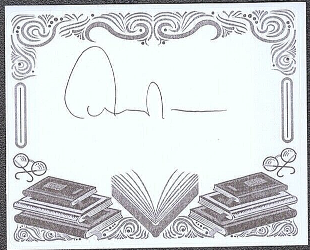 EDWARD ALBEE SIGNED AUTOGRAPH 3.5×4 BOOKPLATE AUTHOR VIRGINIA WOOLF COLLECTIBLE MEMORABILIA