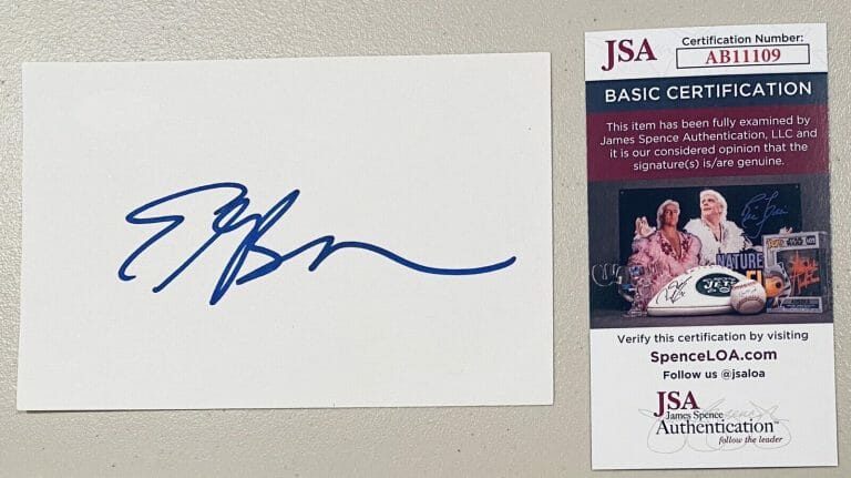 ELLEN BARKIN SIGNED AUTOGRAPHED 4×6 CARD JSA CERTIFIED THE FAN OCEAN’S THIRTEEN
 COLLECTIBLE MEMORABILIA