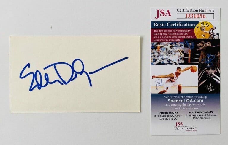 ELLEN DEGENERES SIGNED AUTOGRAPHED 3×5 CARD JSA CERTIFIED
 COLLECTIBLE MEMORABILIA