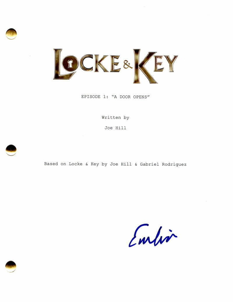 Emilia Jones Signed Autograph Locke & Key Full Pilot Script w/ Connor Jessup