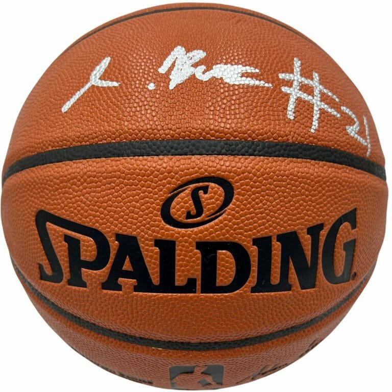 EMONI BATES SIGNED AUTOGRAPHED SPALDING NBA BASKETBALL EASTERN MICHIGAN PSA/DNA COLLECTIBLE MEMORABILIA