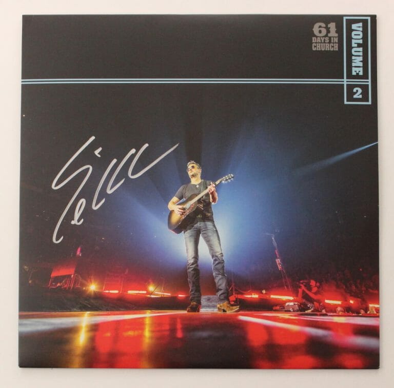 ERIC CHURCH SIGNED AUTOGRAPH ALBUM VINYL RECORD – 61 DAYS IN CHURCH VOL2 JSA COA COLLECTIBLE MEMORABILIA