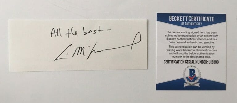 ERIC MCCORMACK SIGNED AUTOGRAPHED 2×5 CARD BECKETT BAS CERTIFIED WILL & GRACE
 COLLECTIBLE MEMORABILIA