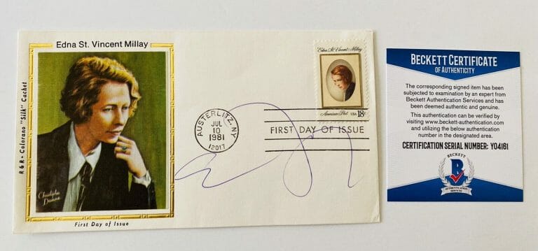 ERICA JONG SIGNED AUTOGRAPHED FIRST DAY COVER BAS BECKETT FEAR OF FLYING 2
COLLECTIBLE MEMORABILIA