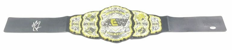 ETHAN PAGE SIGNED CHAMPIONSHIP BELT PSA/DNA AEW NXT AUTOGRAPHED WRESTLING COLLECTIBLE MEMORABILIA