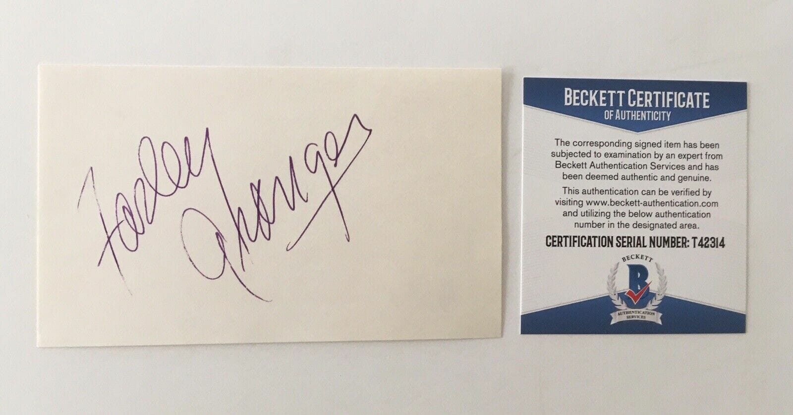 Farley Granger Signed Autographed 3x5 Card BAS Beckett Certified
Opens in a new window or tab