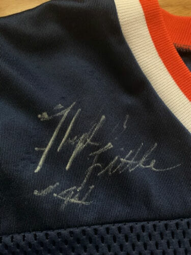 FLOYD LITTLE HAND SIGNED SYRACUSE ORANGE 44 FOOTBALL JERSEY+COA SYRACUSE COLLECTIBLE MEMORABILIA