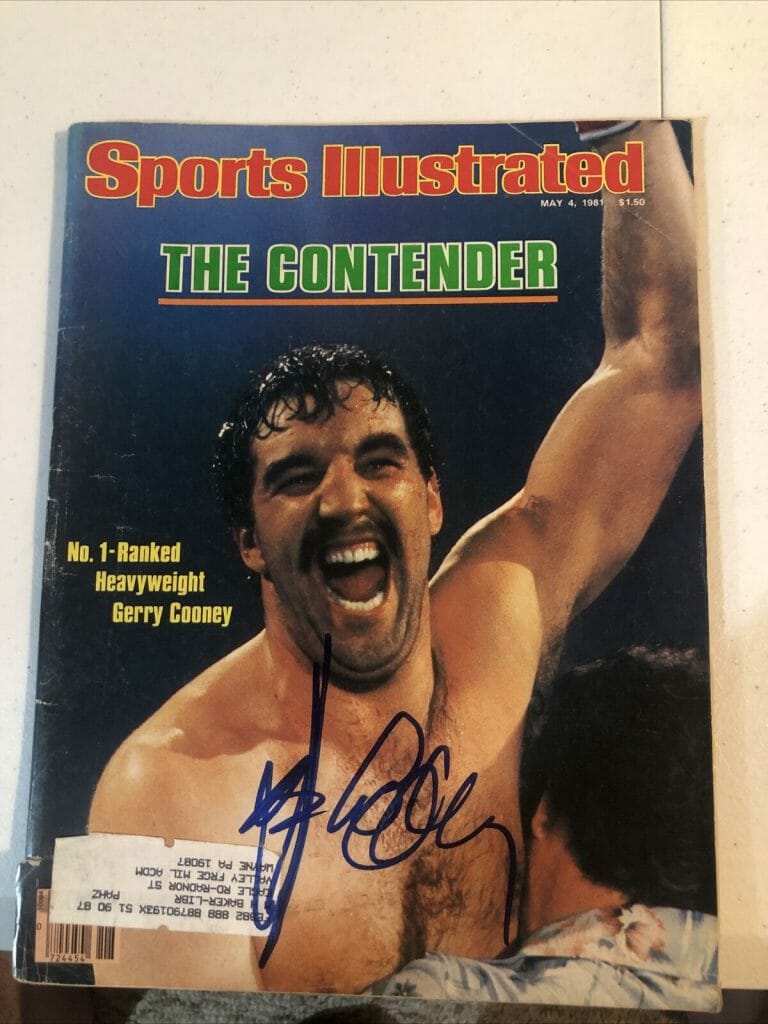 GERRY COONEY SIGNED AUTOGRAPH 1981 SPORTS ILLUSTRATED BOXING CHAMP COA COLLECTIBLE MEMORABILIA