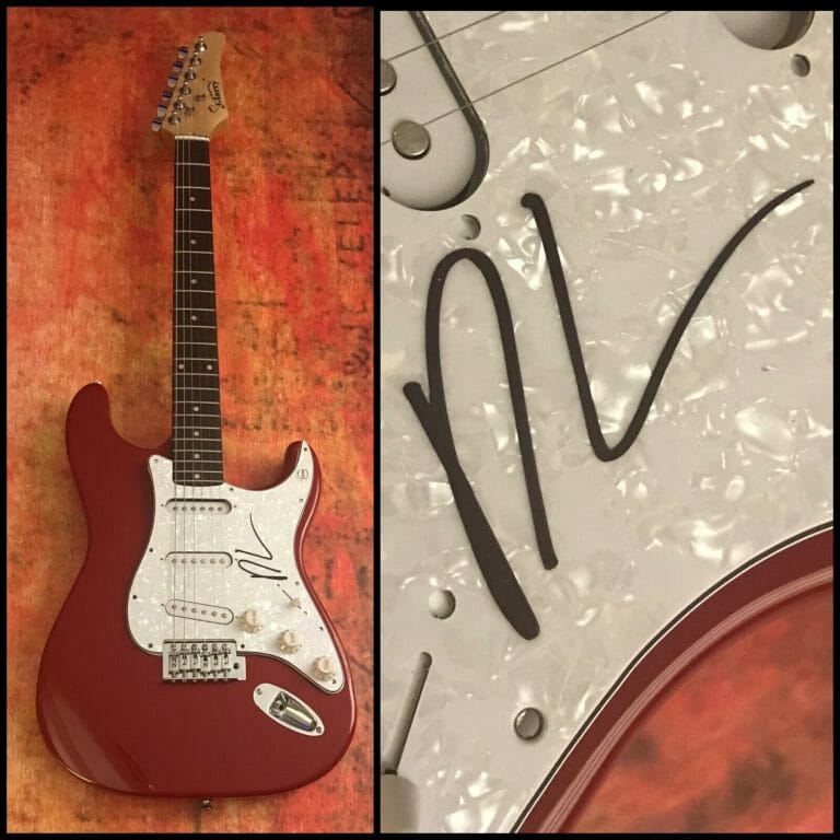 GFA A PLACE WE KNEW WAVES BE ALRIGHT * DEAN LEWIS * SIGNED ELECTRIC GUITAR COA COLLECTIBLE MEMORABILIA