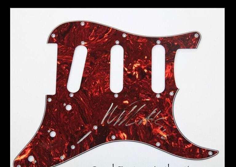 GFA ALICE IN CHAINS * WILLIAM DUVALL * SIGNED ELECTRIC PICKGUARD W1 COA COLLECTIBLE MEMORABILIA