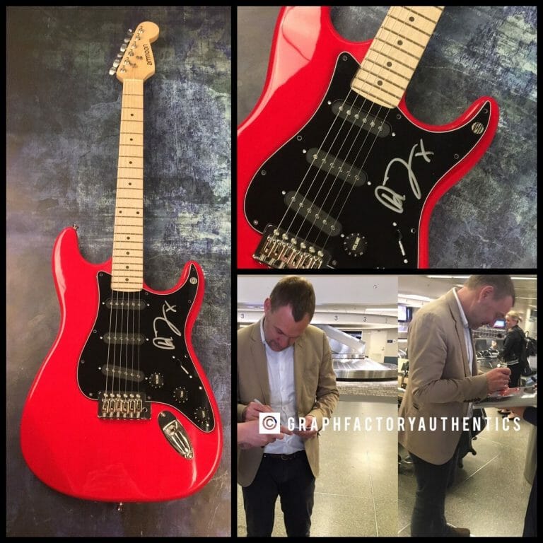 GFA BABYLON WHITE LADDER * DAVID GRAY * SIGNED ELECTRIC GUITAR PROOF COA COLLECTIBLE MEMORABILIA