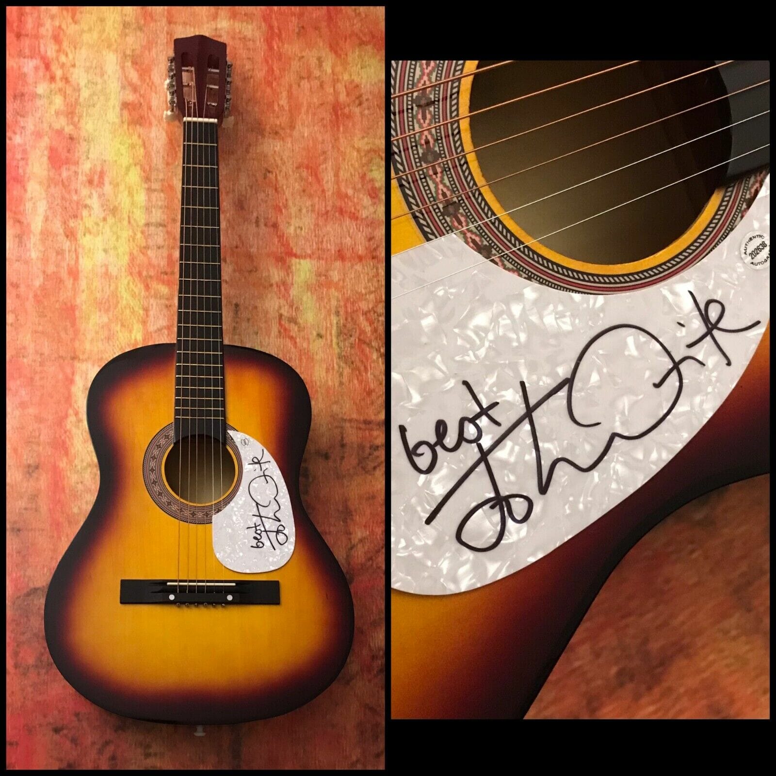 GFA Bad English Missing You * JOHN WAITE * Signed Acoustic Guitar J6 COA