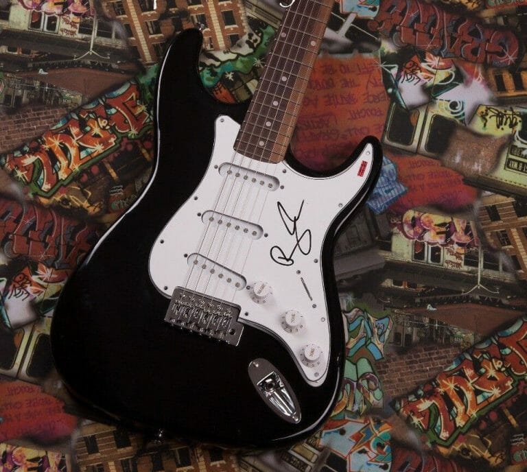 GFA BEN FOLDS FIVE FRONTMAN * BEN FOLDS * SIGNED ELECTRIC GUITAR B2 COA COLLECTIBLE MEMORABILIA