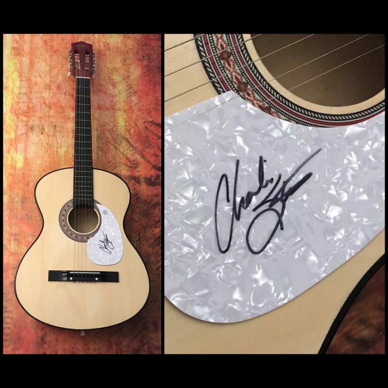 GFA BLACKBERRY SMOKE BAND * CHARLIE STARR * SIGNED ACOUSTIC GUITAR PROOF C1 COA COLLECTIBLE MEMORABILIA