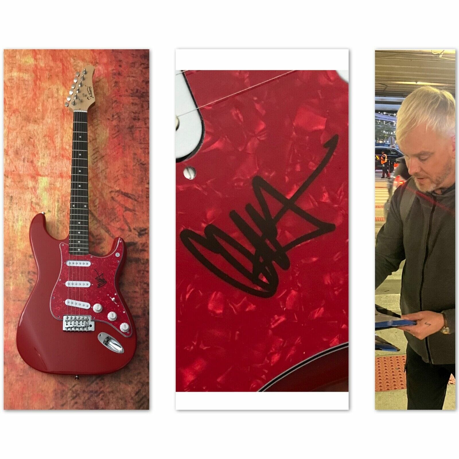 GFA Blink-182 & Alkaline Trio * MATT SKIBA * Signed Electric Guitar PROOF COA