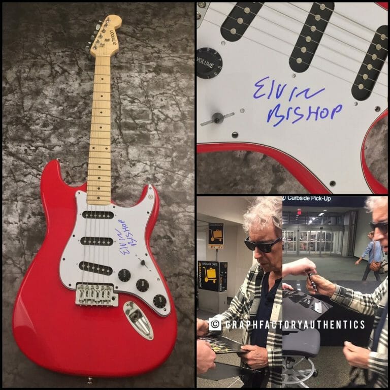 GFA BLUES HOF GUITARIST * ELVIN BISHOP * SIGNED ELECTRIC GUITAR PROOF AD2 COA COLLECTIBLE MEMORABILIA