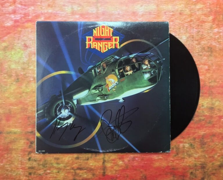 Night Rangers Band Signed 7 Wishes Album COA Proof Autographed Vinyl Record