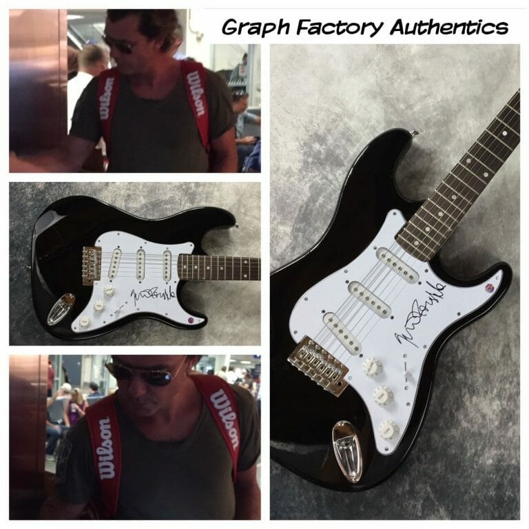 GFA BUSH FRONTMAN * GAVIN ROSSDALE * SIGNED ELECTRIC GUITAR PROOF AD1 COA COLLECTIBLE MEMORABILIA