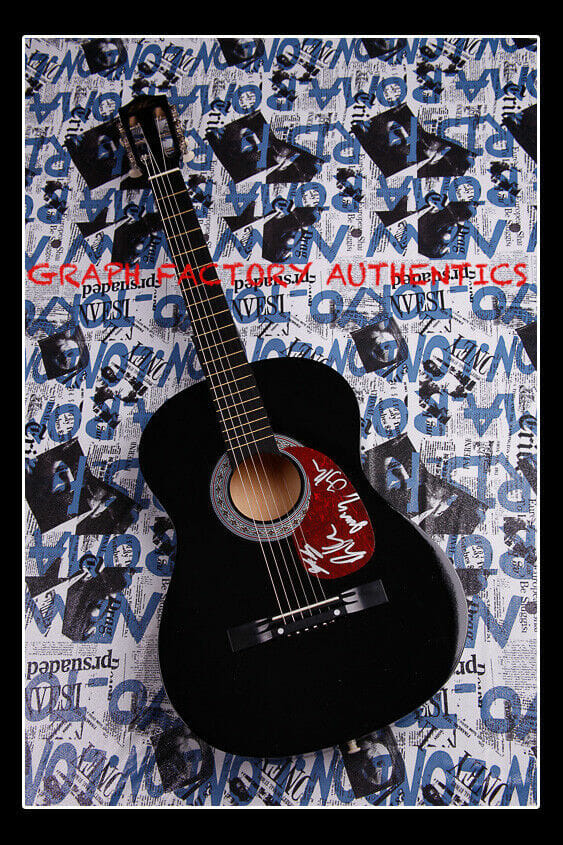 GFA COME WITH ME NOW * KONGOS * BAND SIGNED AUTOGRAPHED ACOUSTIC GUITAR COA COLLECTIBLE MEMORABILIA