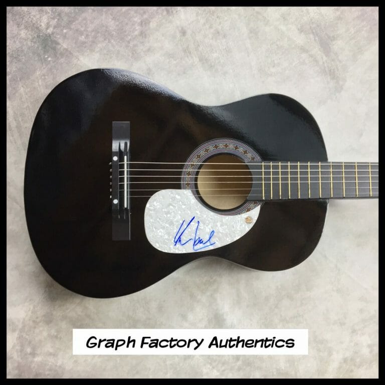 GFA COUNTRY POP SINGER * CHRIS LANE * SIGNED ACOUSTIC GUITAR AD1 COA COLLECTIBLE MEMORABILIA