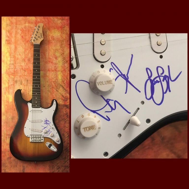 GFA DANNY SERAPHINE & LOUGHNANE * CHICAGO * BAND SIGNED ELECTRIC GUITAR AD2 COA
 COLLECTIBLE MEMORABILIA