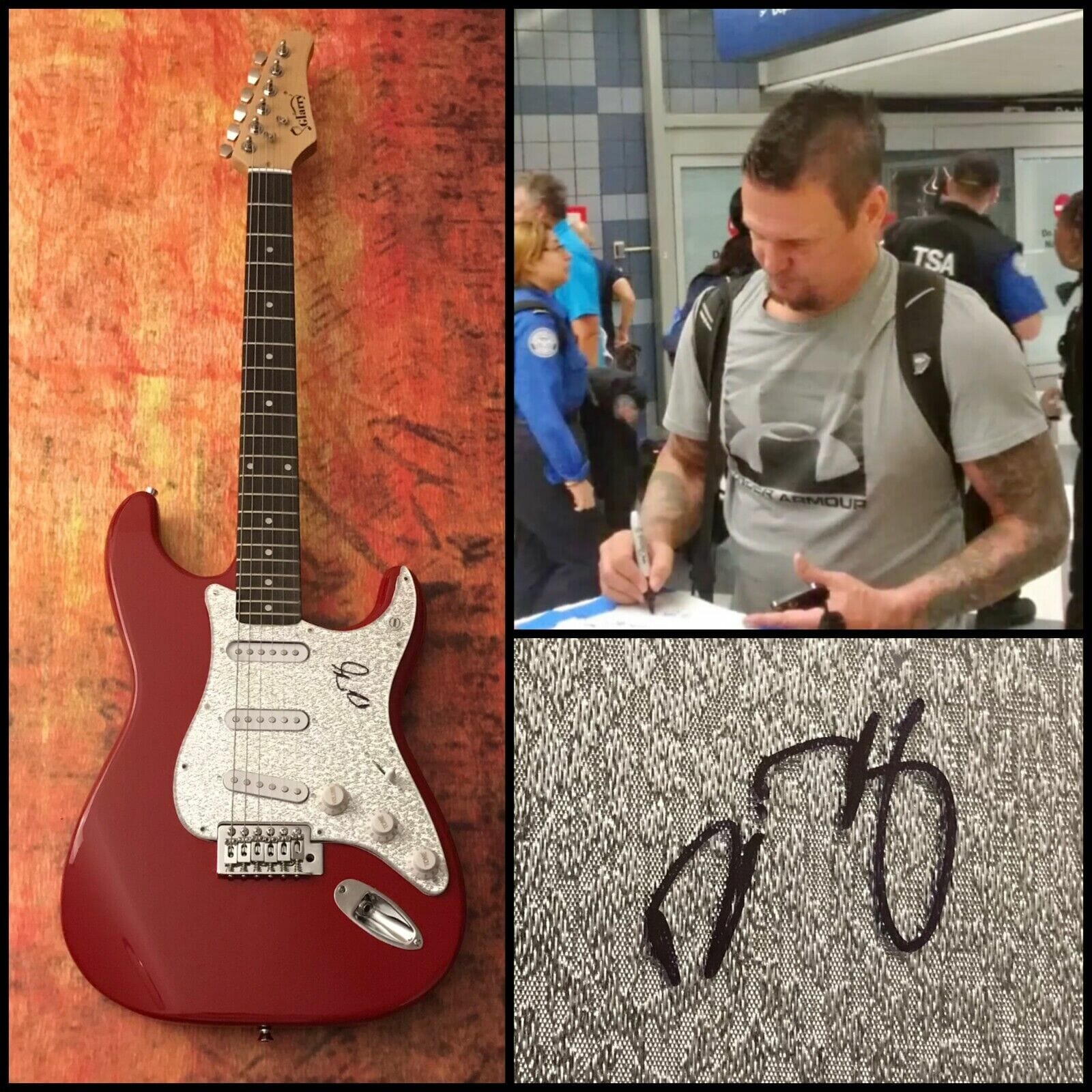GFA Disturbed The Sickness * DAN DONEGAN * Signed Electric Guitar PROOF COA