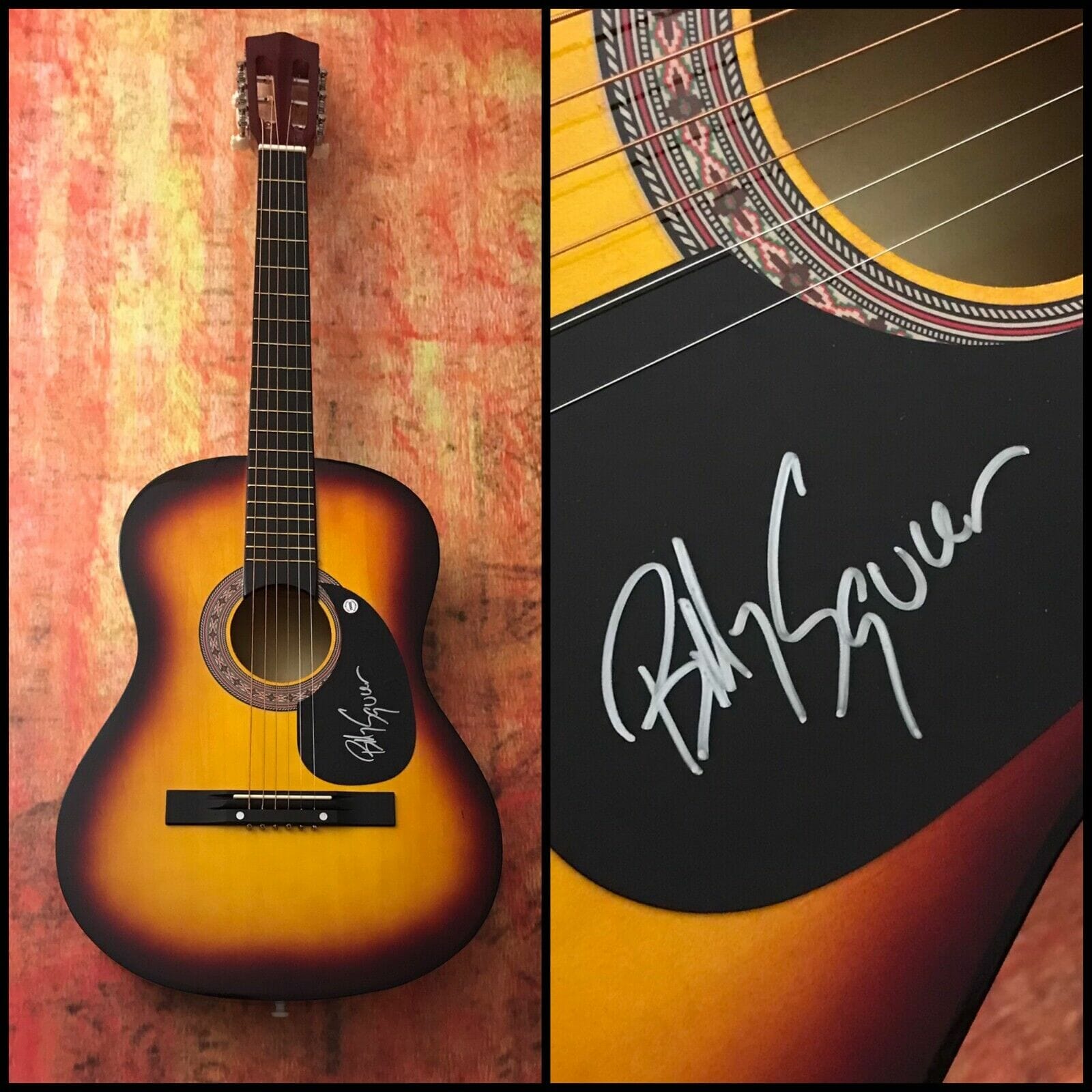 GFA Don't Say No The Stroke * BILLY SQUIER * Signed Acoustic Guitar C COA